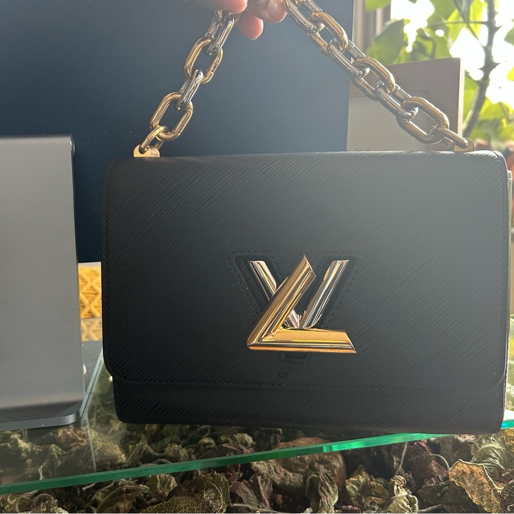 Louis Vuitton Black and Gold Shoulder Bag